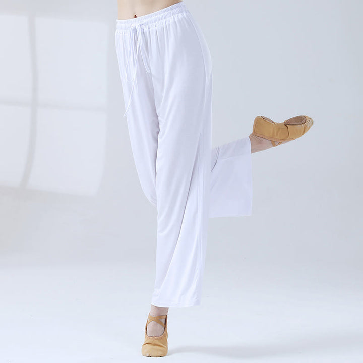 Pantaloni larghi con coulisse in modal Buddha Stones per yoga e danza