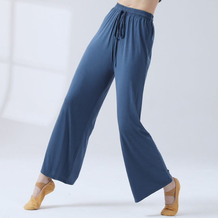 Pantaloni larghi con coulisse in modal Buddha Stones per yoga e danza