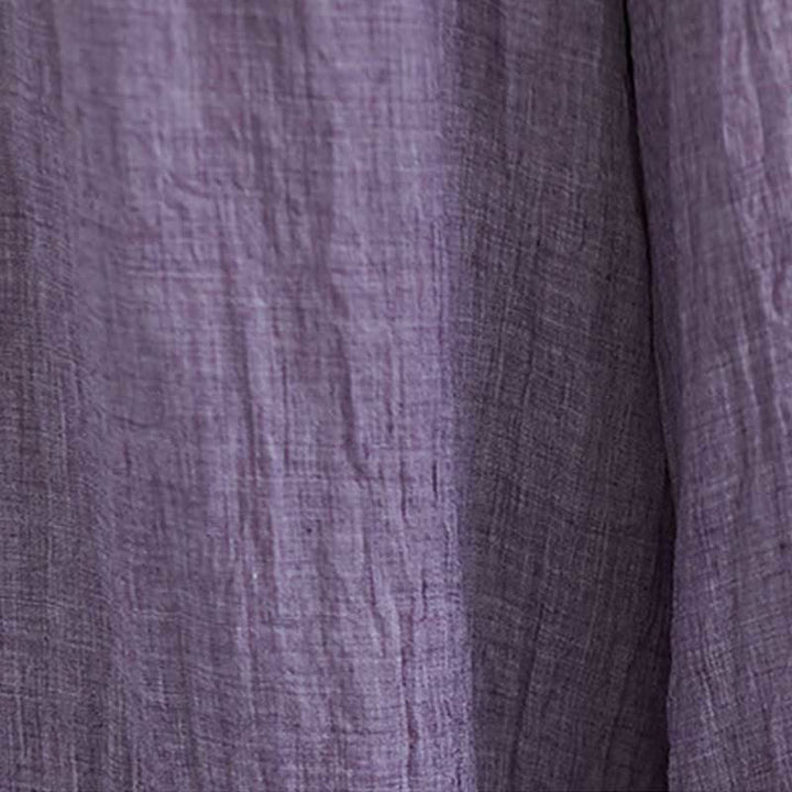 Pantaloni larghi in cotone e lino casual da donna Buddha Stones per yoga e danza - image 27