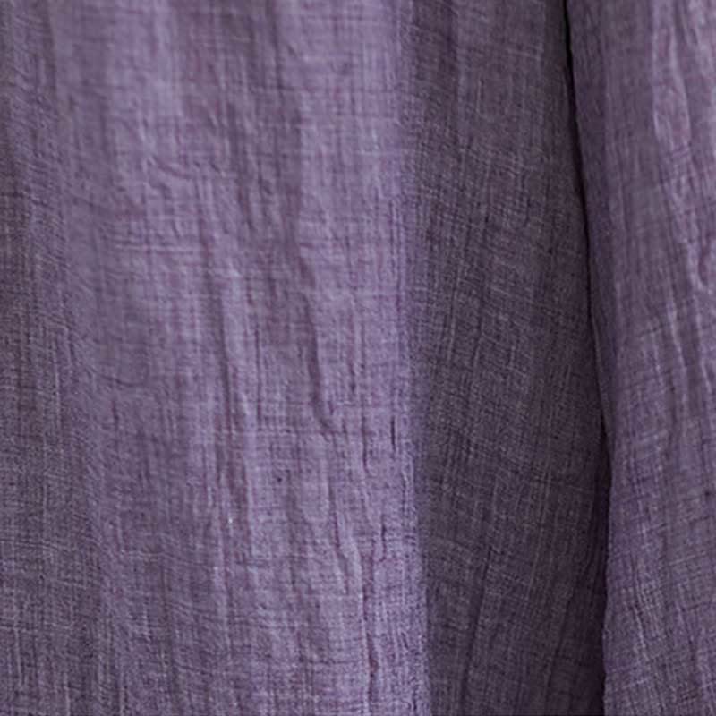 Pantaloni larghi in cotone e lino casual da donna Buddha Stones per yoga e danza