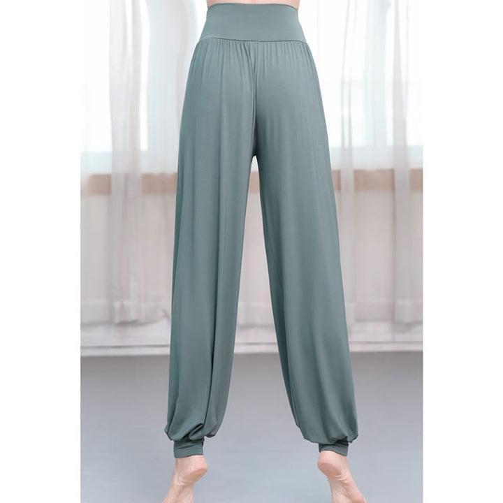 Pantaloni harem da danza yoga in modal tinta unita Buddha Stones - image 2