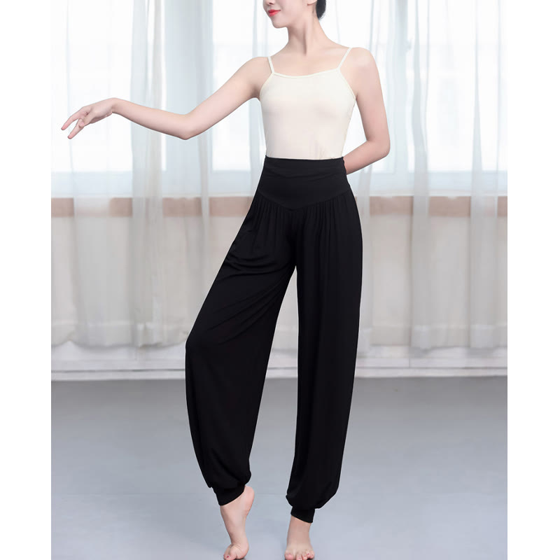 Pantaloni harem da danza yoga in modal tinta unita Buddha Stones - image 9