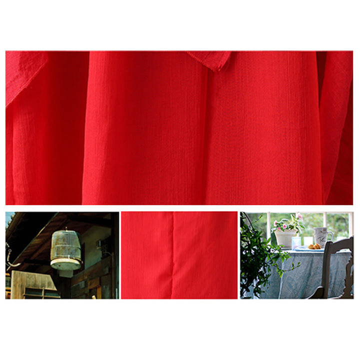 Abito tunica midi con scollo a V e pantaloni a gamba larga con motivo Buddha Stones, abbigliamento per meditazione, pratica zen e danza. - image 18