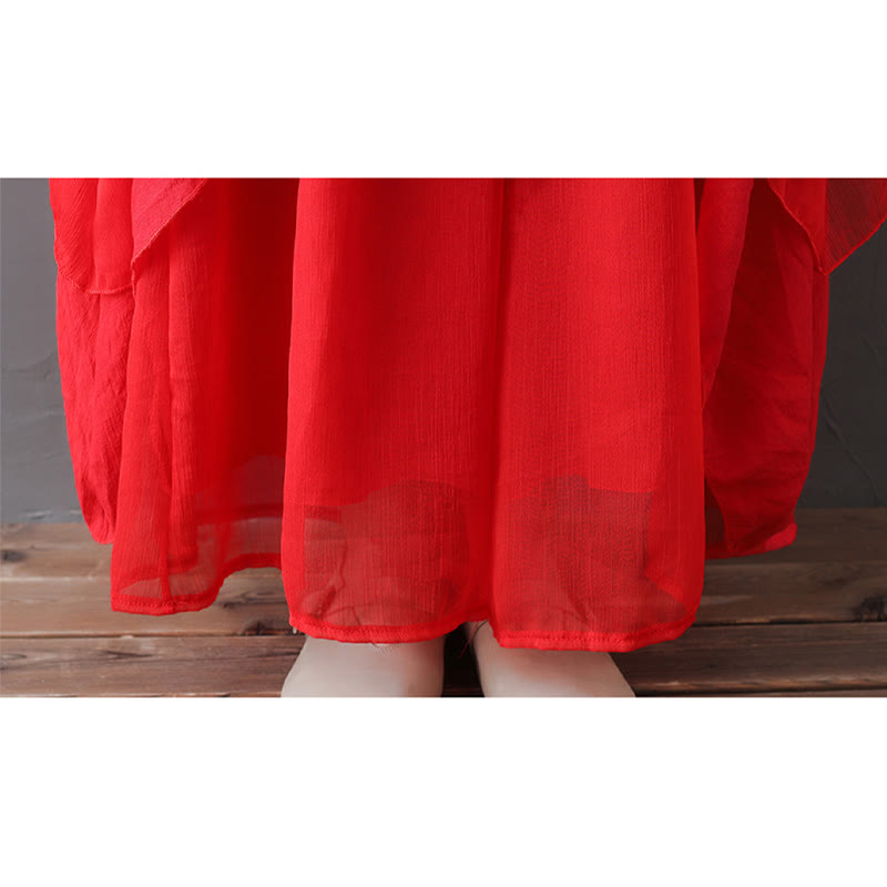 Abito tunica midi con scollo a V e pantaloni a gamba larga con motivo Buddha Stones, abbigliamento per meditazione, pratica zen e danza. - image 19