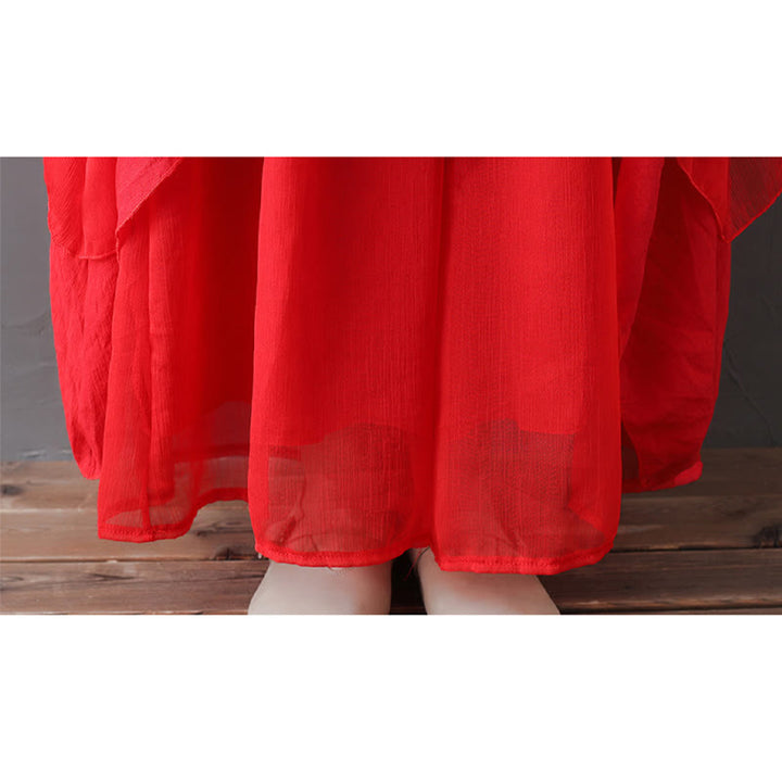 Abito tunica midi con scollo a V e pantaloni a gamba larga con motivo Buddha Stones, abbigliamento per meditazione, pratica zen e danza. - image 19