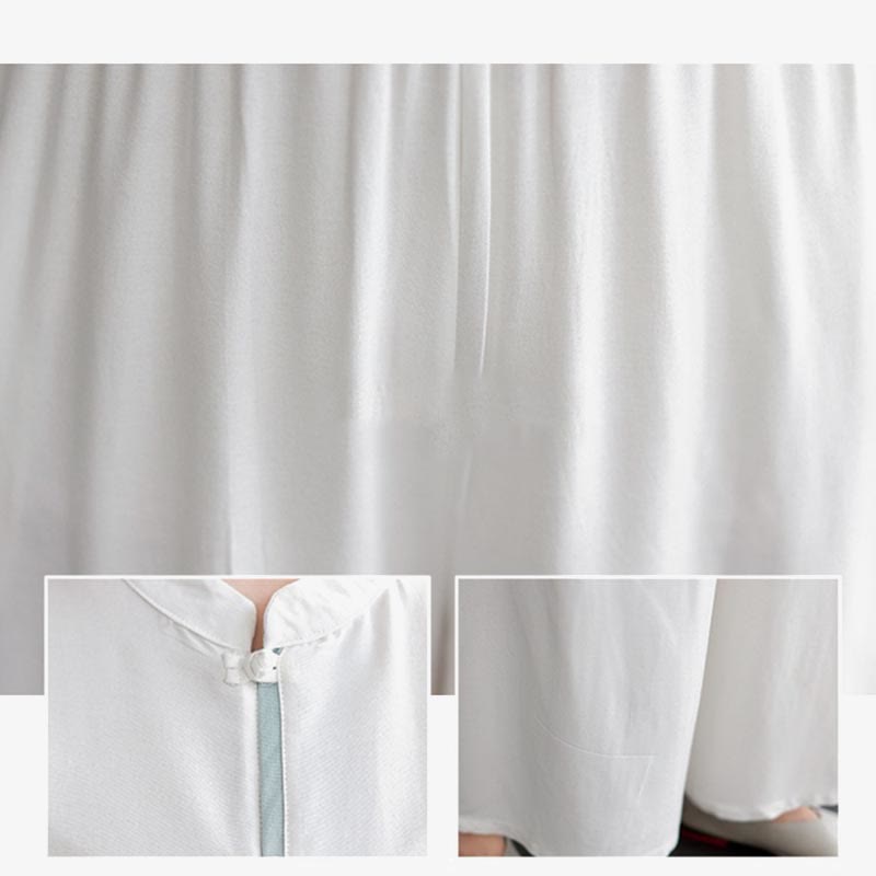 Buddha Stones 2 pezzi Tang Suit camicia a maniche lunghe pantaloni Meditazione Zen Tai Chi cotone lino abbigliamento da donna set - image 9