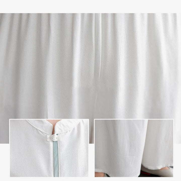 Buddha Stones 2 pezzi Tang Suit camicia a maniche lunghe pantaloni Meditazione Zen Tai Chi cotone lino abbigliamento da donna set