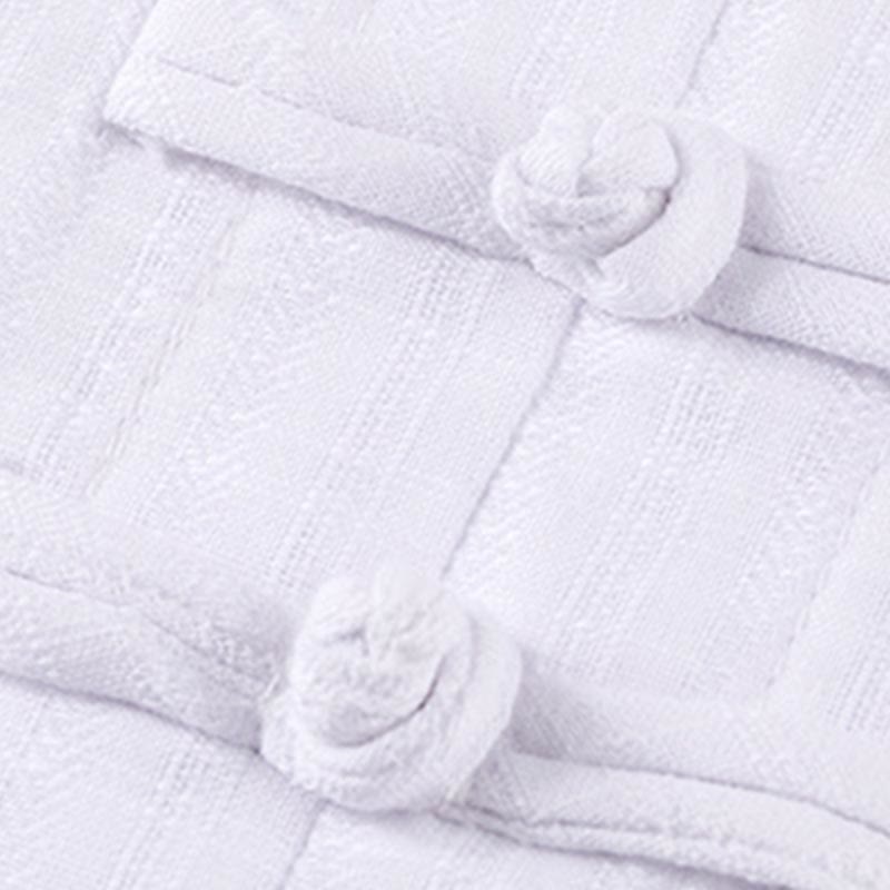 Buddha Stones 2 pezzi mezza manica camicia top pantaloni meditazione zen tai chi abbigliamento in lino set da donna