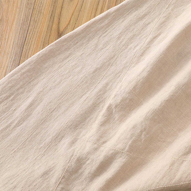 Pantaloni harem yoga larghi tinta unita con tasche Buddha Stones - image 14