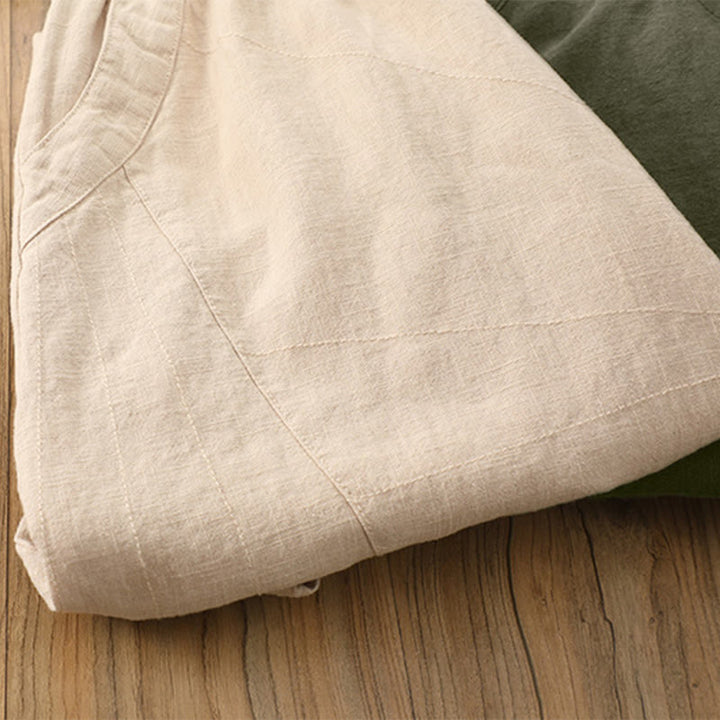 Pantaloni harem yoga larghi tinta unita con tasche Buddha Stones - image 54