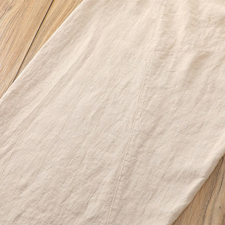 Pantaloni harem yoga larghi tinta unita con tasche Buddha Stones - image 15