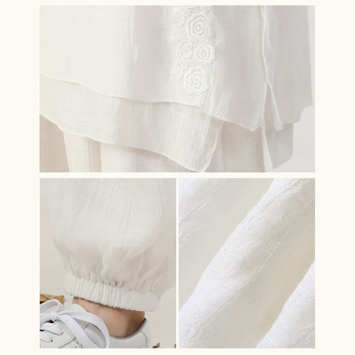 Buddha Stones 2 pezzi manica lunga rana-bottone meditazione preghiera zen pratica Tai Chi uniforme abbigliamento donna set - image 9