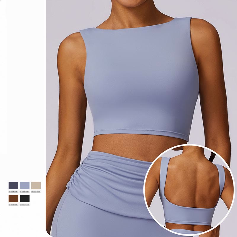 Buddha Stones Canotta senza maniche con spalline e schiena scoperta Reggiseno Pantaloni svasati Sport Fitness Yoga - image 8