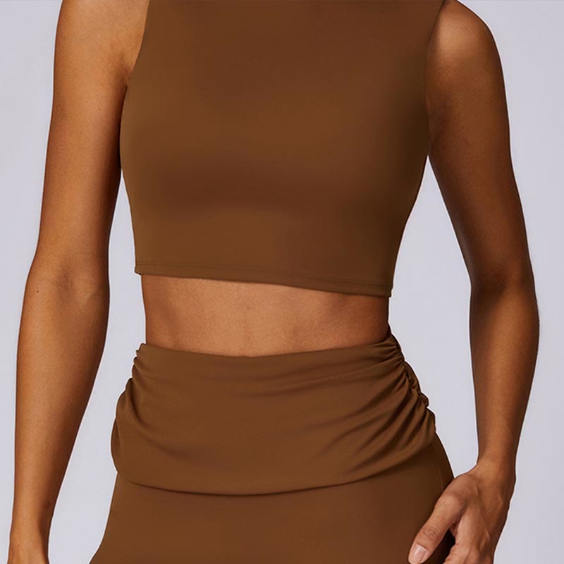 Buddha Stones Canotta senza maniche con spalline e schiena scoperta Reggiseno Pantaloni svasati Sport Fitness Yoga - image 66