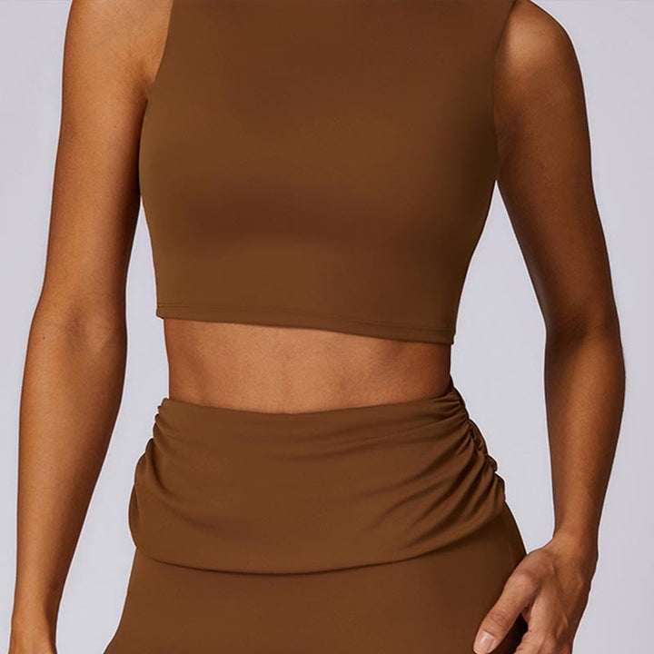 Buddha Stones Canotta senza maniche con spalline e schiena scoperta Reggiseno Pantaloni svasati Sport Fitness Yoga - image 66