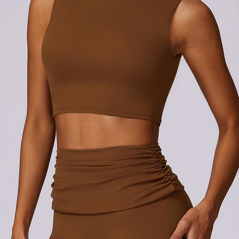 Buddha Stones Canotta senza maniche con spalline e schiena scoperta Reggiseno Pantaloni svasati Sport Fitness Yoga - image 65