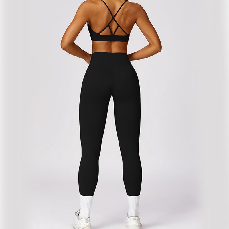 Buddha Stones Donna Manica Corta T-Shirt Top Vita Alta Leggings Pantaloni Per Sport Yoga - image 12