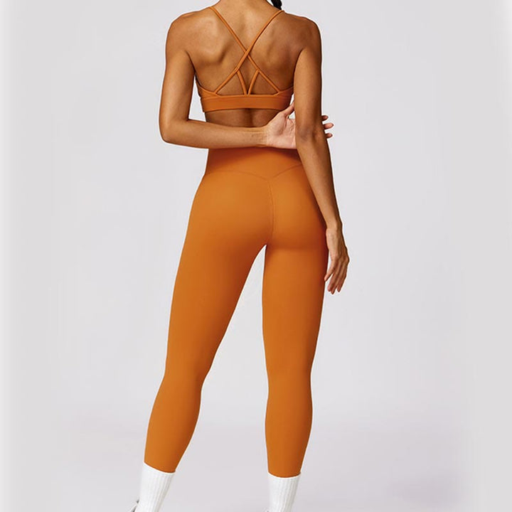 Buddha Stones Donna Manica Corta T-Shirt Top Vita Alta Leggings Pantaloni Per Sport Yoga - image 25