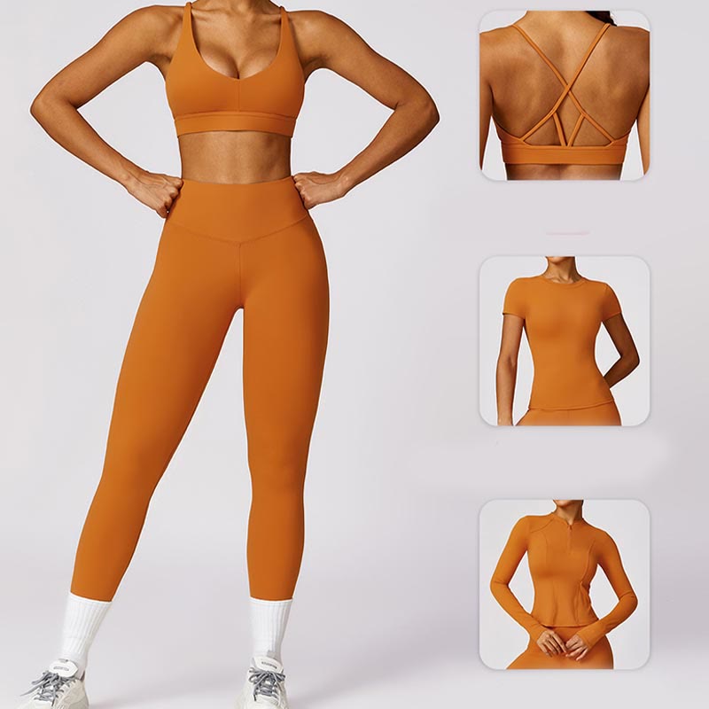 Buddha Stones Donna Manica Corta T-Shirt Top Vita Alta Leggings Pantaloni Per Sport Yoga - image 27