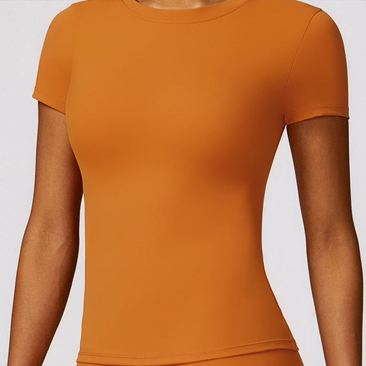 Buddha Stones Donna Manica Corta T-Shirt Top Vita Alta Leggings Pantaloni Per Sport Yoga - image 14