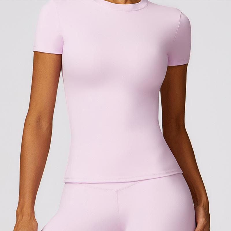 Buddha Stones Donna Manica Corta T-Shirt Top Vita Alta Leggings Pantaloni Per Sport Yoga - image 58