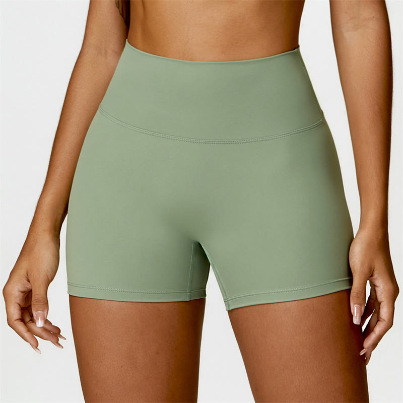 Buddha Stones Gym Sport Yoga Reggiseno senza schienale Canotta corta Pantaloncini - Verde - Pantaloncini - US6, UK/AU10, EU38 (XL) - image 29