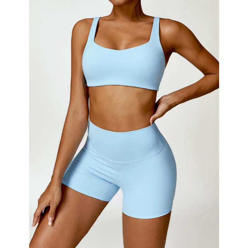 Buddha Stones Gym Sport Yoga Reggiseno senza schienale Canotta corta Pantaloncini - image 17