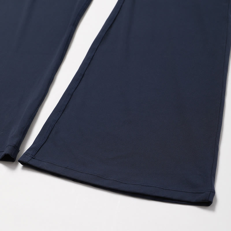 Buddha Stones Donna Tuta Senza Maniche Pantaloni Svasati Sport Fitness Yoga Bodysuit - image 33