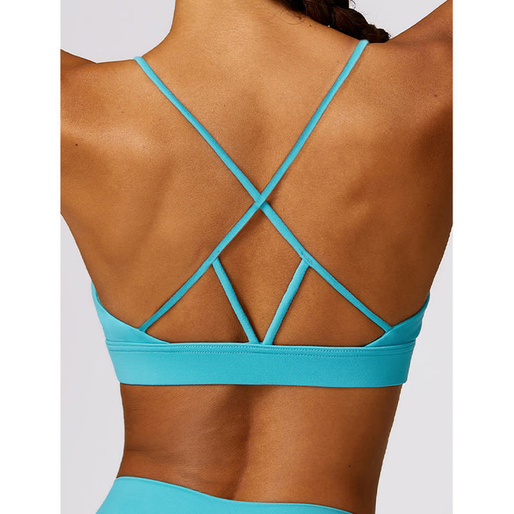 Buddha Stones Gym Sport Yoga Reggiseno senza schienale Canotta corta Pantaloncini traspiranti