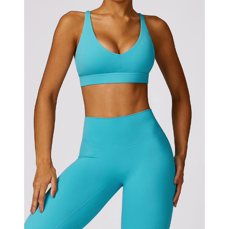 Buddha Stones Gym Sport Yoga Reggiseno senza schienale Canotta corta Pantaloncini traspiranti