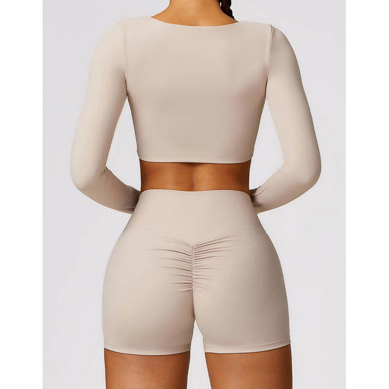 Buddha Stones Gym Sport Yoga Reggiseno senza schienale Canotta corta Pantaloncini traspiranti - image 18