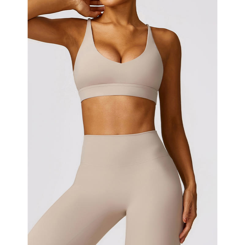 Buddha Stones Gym Sport Yoga Reggiseno senza schienale Canotta corta Pantaloncini traspiranti