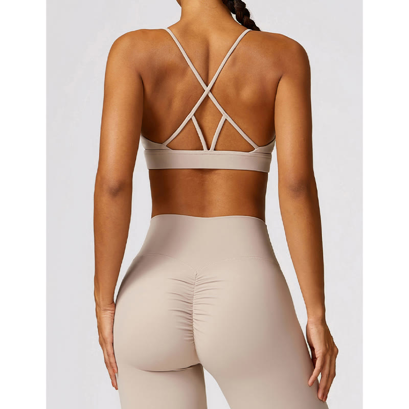 Buddha Stones Gym Sport Yoga Reggiseno senza schienale Canotta corta Pantaloncini traspiranti