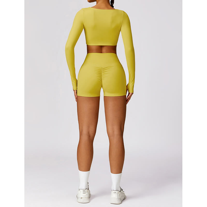 Buddha Stones Gym Sport Yoga Reggiseno senza schienale Canotta corta Pantaloncini traspiranti - image 41