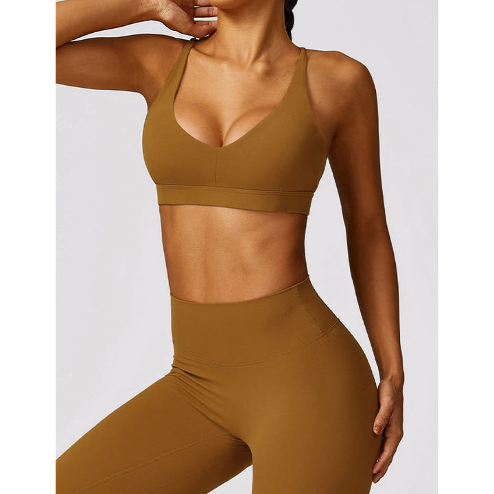 Buddha Stones Gym Sport Yoga Reggiseno senza schienale Canotta corta Pantaloncini traspiranti