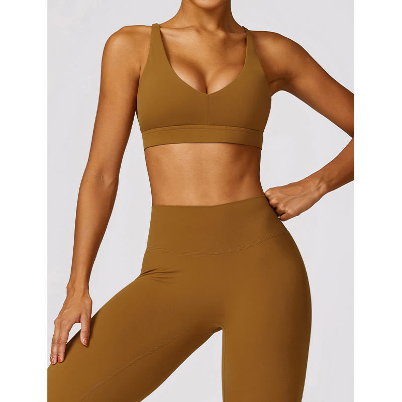 Buddha Stones Gym Sport Yoga Reggiseno senza schienale Canotta corta Pantaloncini traspiranti
