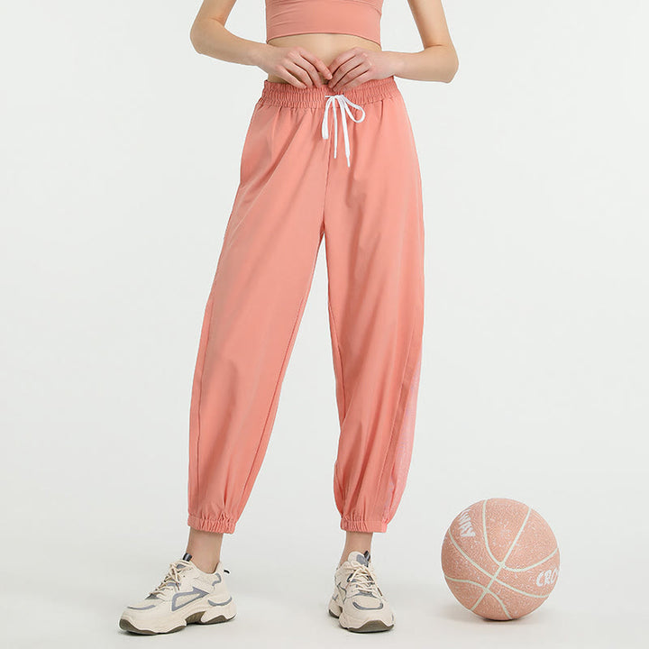 Pantaloni sportivi da yoga fitness larghi a vita alta con tasche Buddha Stones - image 12