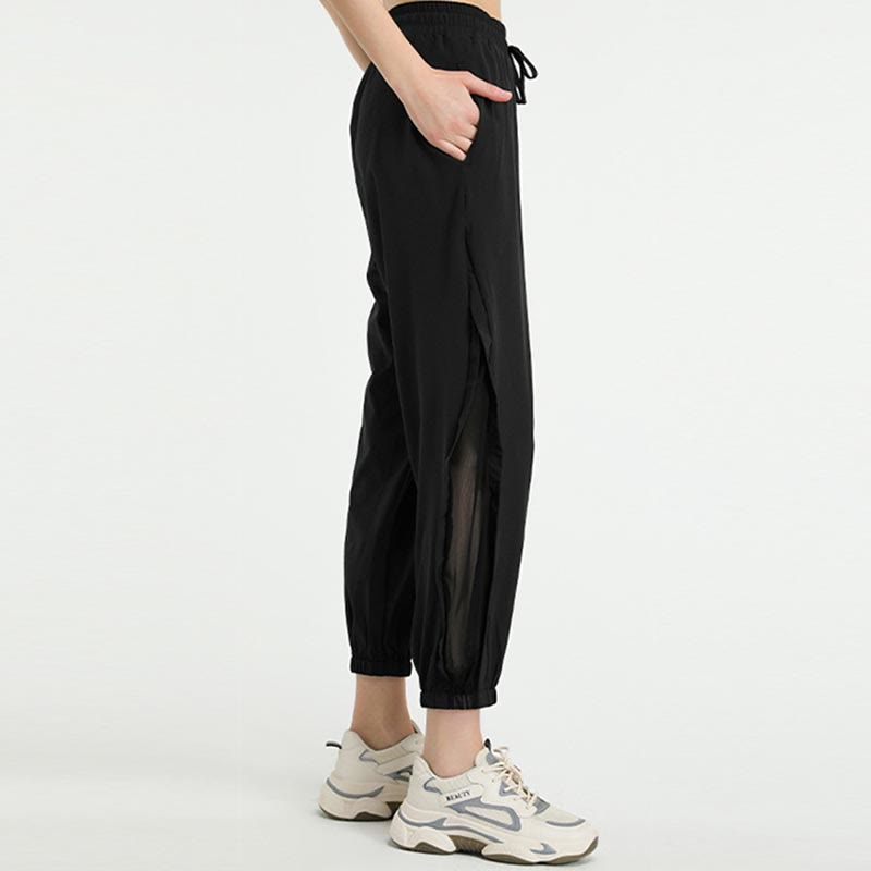 Pantaloni sportivi da yoga fitness larghi a vita alta con tasche Buddha Stones - image 8