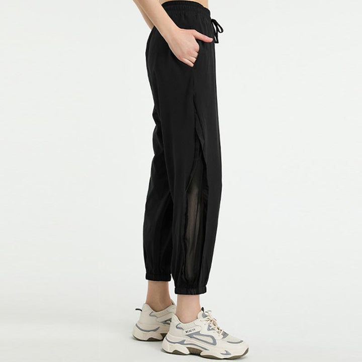Pantaloni sportivi da yoga fitness larghi a vita alta con tasche Buddha Stones - image 8