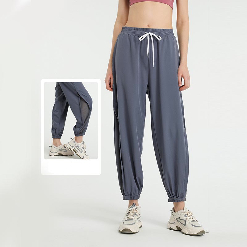 Pantaloni sportivi da yoga fitness larghi a vita alta con tasche Buddha Stones - image 4