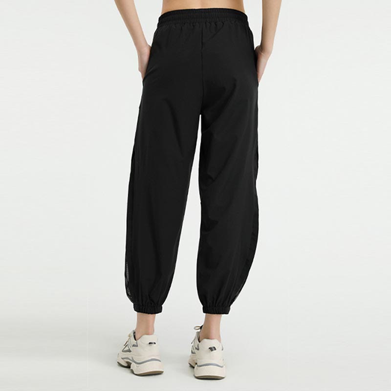Pantaloni sportivi da yoga fitness larghi a vita alta con tasche Buddha Stones - image 10