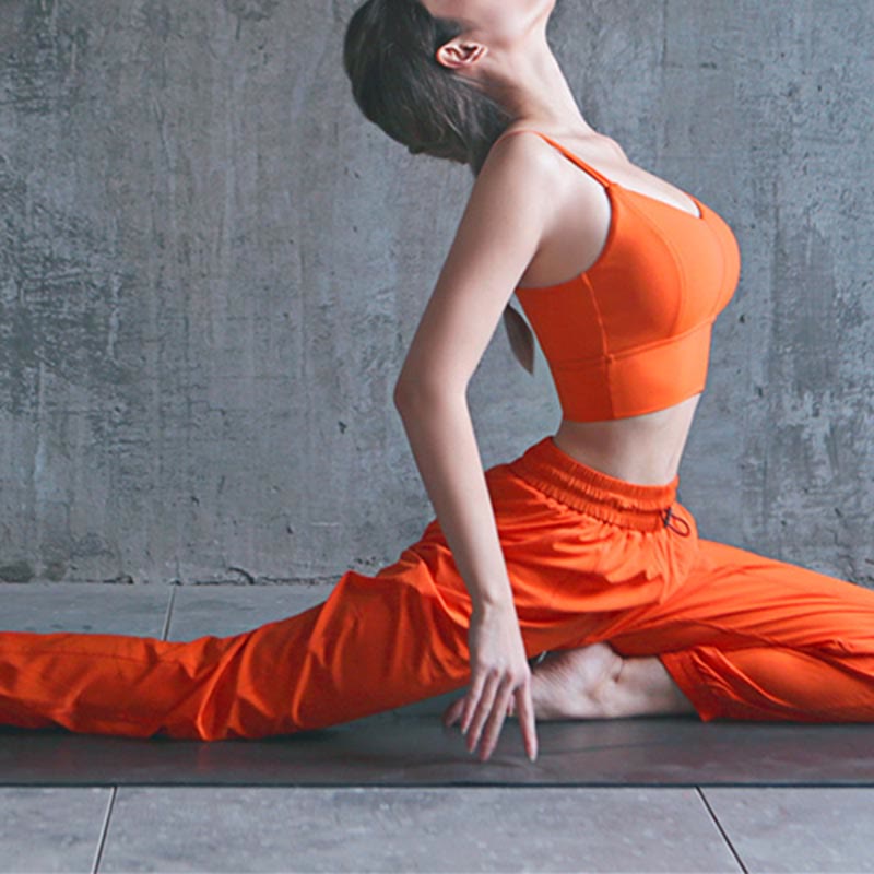 Pantaloni da jogging sportivi da yoga fitness a vita alta con tasche Buddha Stones