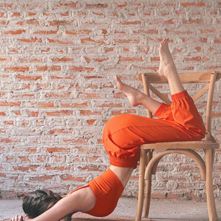 Pantaloni da jogging sportivi da yoga fitness a vita alta con tasche Buddha Stones