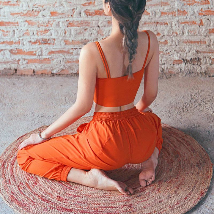 Pantaloni da jogging sportivi da yoga fitness a vita alta con tasche Buddha Stones - image 11