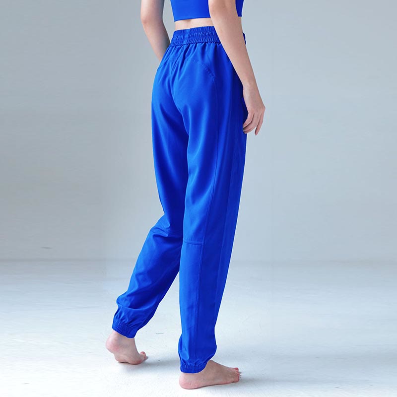 Pantaloni da jogging sportivi da yoga fitness a vita alta con tasche Buddha Stones