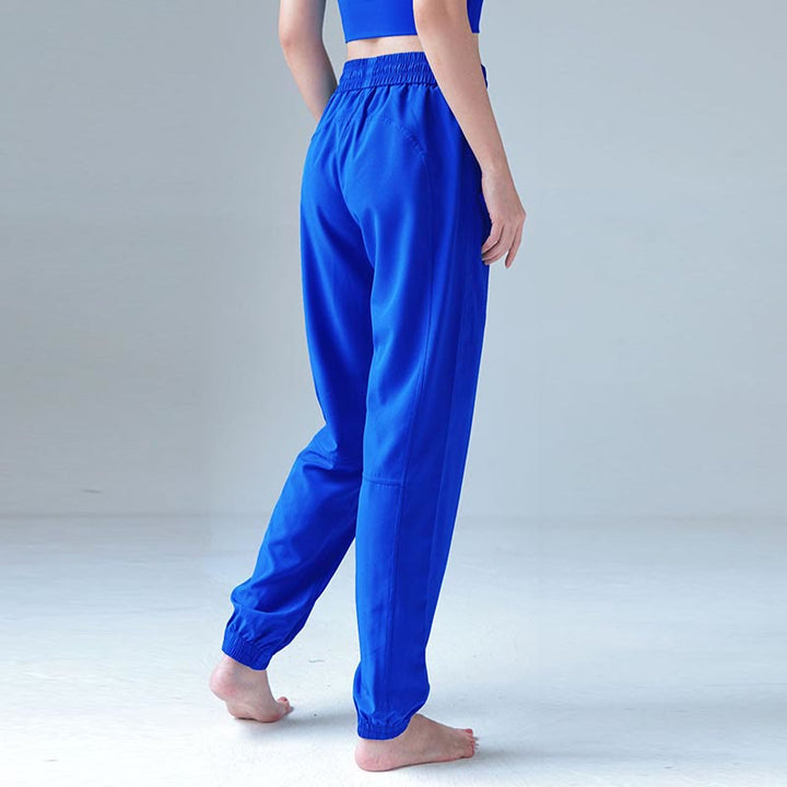 Pantaloni da jogging sportivi da yoga fitness a vita alta con tasche Buddha Stones