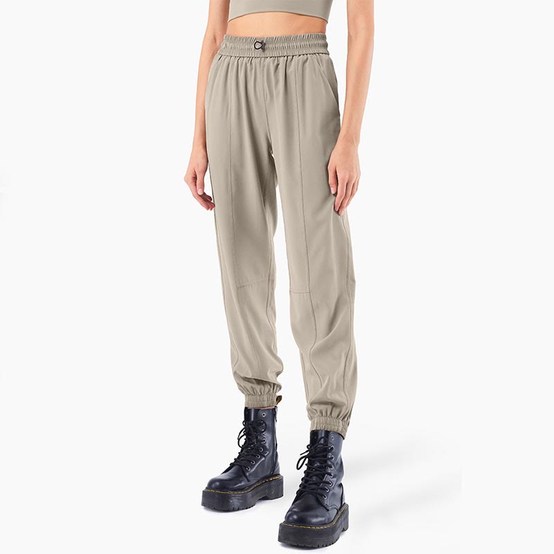 Pantaloni da jogging sportivi da yoga fitness a vita alta con tasche Buddha Stones