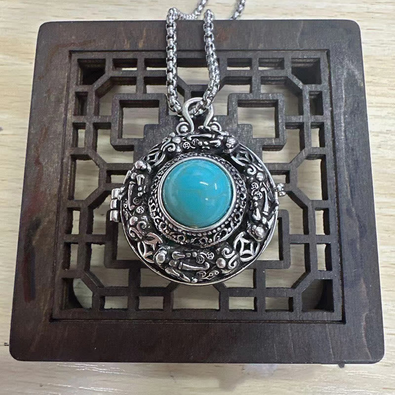 Collana di rame con Buddha Stones tibetane Pi Xiu Luck