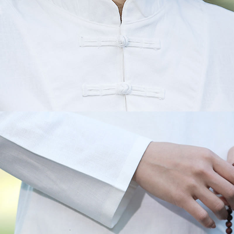 Buddha Stones 2 pezzi mezza manica camicia top pantaloni meditazione zen tai chi cotone lino abbigliamento donna set - image 15