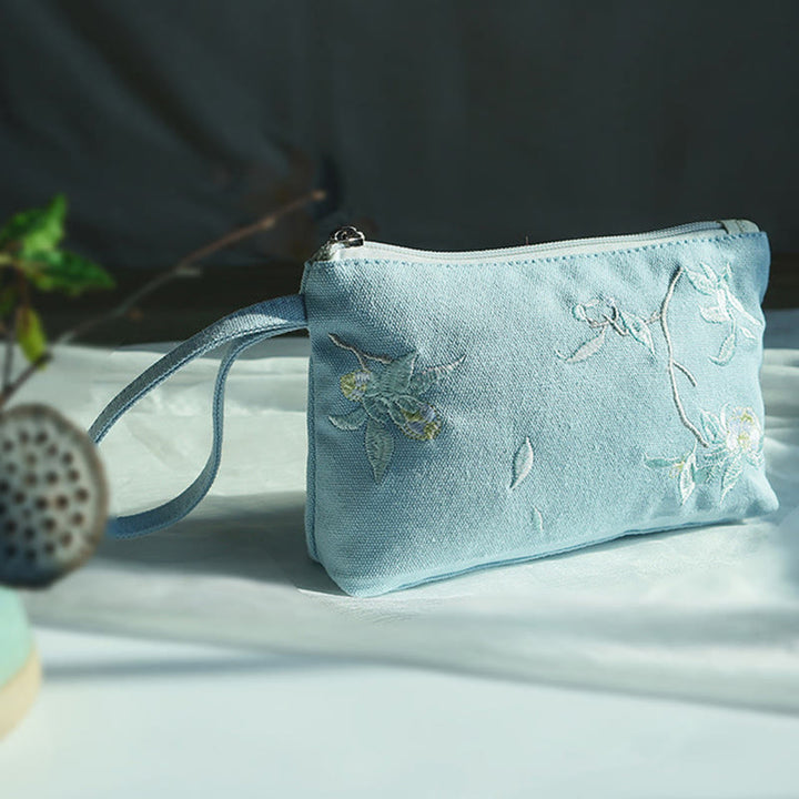 Portafoglio in Buddha Stones , ciliegio, gru, piccolo fiore di pesco, borsa per la spesa - image 9